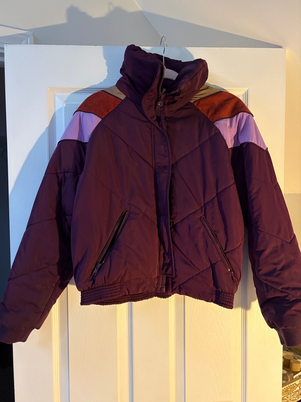 Free People Cropped Puffer Coat